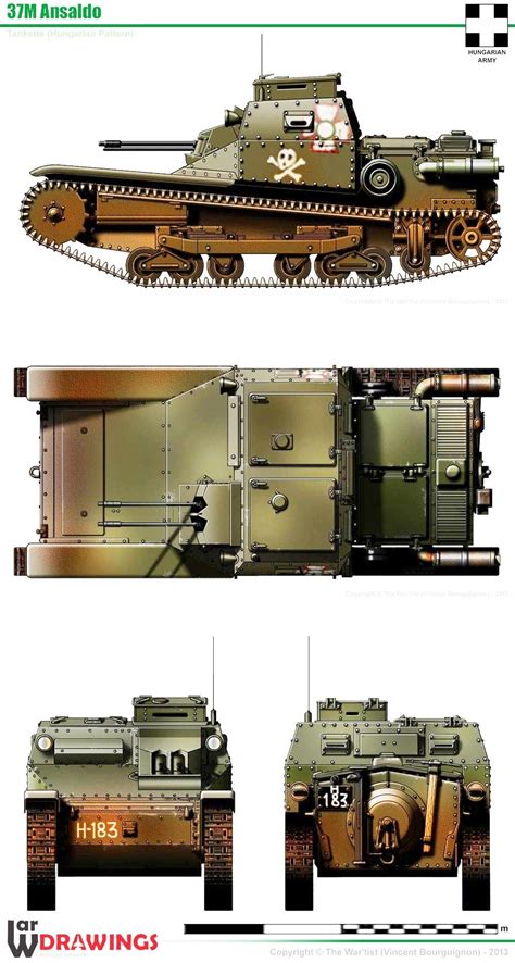 Pin en Colored profiles of armored vehicles