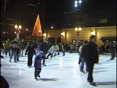 Chicago Ice Skating at Millennium Stock Footage Video (100% Royalty-free) 872 | Shutterstock