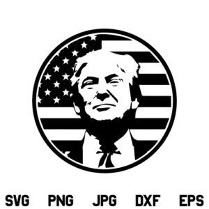 Donald Trump US Flag SVG, Donald Trump SVG, American Flag, President Donald Trump, Merica, SVG ...