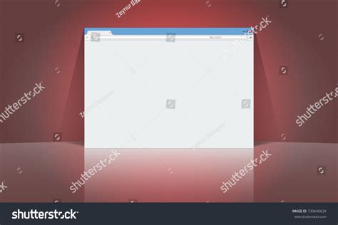 Browser Window Mockup Design Template Your Stock Vector (Royalty Free ...