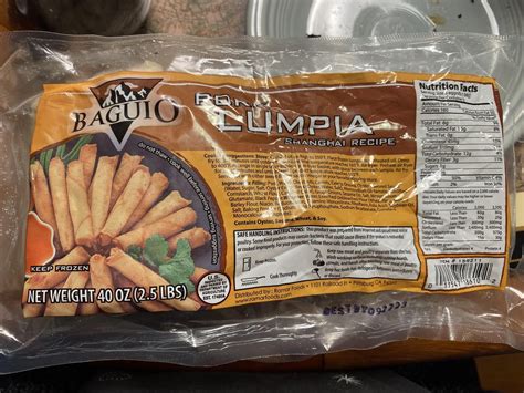 We bought frozen lumpia at Costco yesterday. There are two of us. My ...