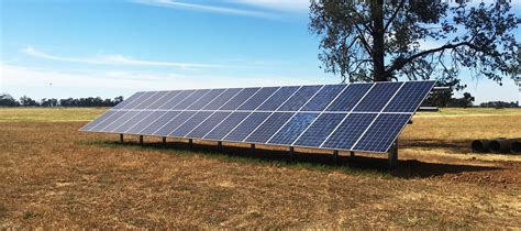 10.4kW Ground Mount Solar System Installation | Albury, Wodonga