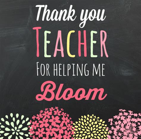 Thank You Teacher for Helping Me Bloom Gift Idea - The Educators' Spin On It