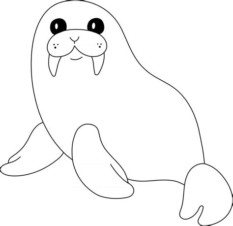 Walrus Coloring Pages For Kids