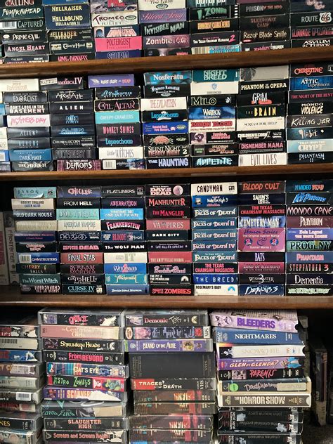 Some of my VHS horror movie collection : r/VHS