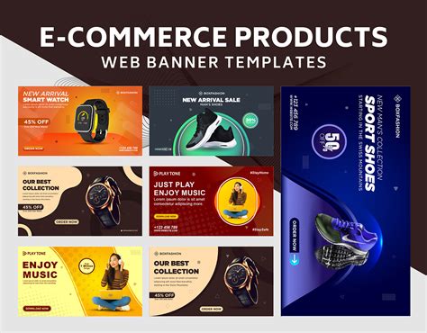 E-Commerce Products Web Banner Template Free Download :: Behance