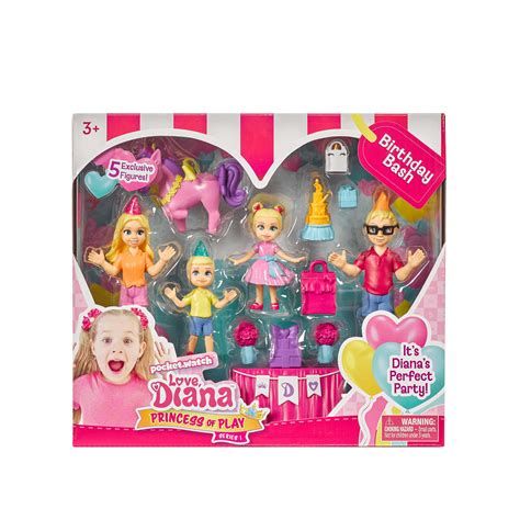 Buy Far Out ToysLove, Diana, Kids Diana Show Princess of Play Birthday Bash 5-Figurine Set, More ...