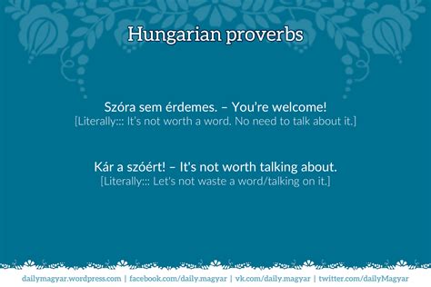 Posts about Hungarian proverbs on daily magyar | Hungarian, Learn ...