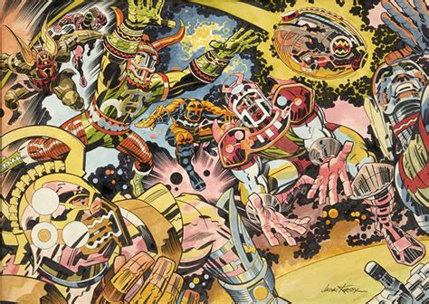 Jack Kirby’s 1973 NFL Artwork Is Fantastic, Trippy As Hell – The Man in the Gray Flannel Suit