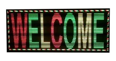 Acrylic LED Moving Sign Board, For Advertising, Shape: Rectangle at Rs ...