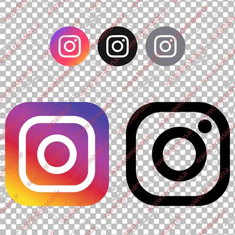 وکتور اینستاگرام PNG ، وکتور اینستاگرام برای فتوشاپ Instagram Vectors - تم آسان