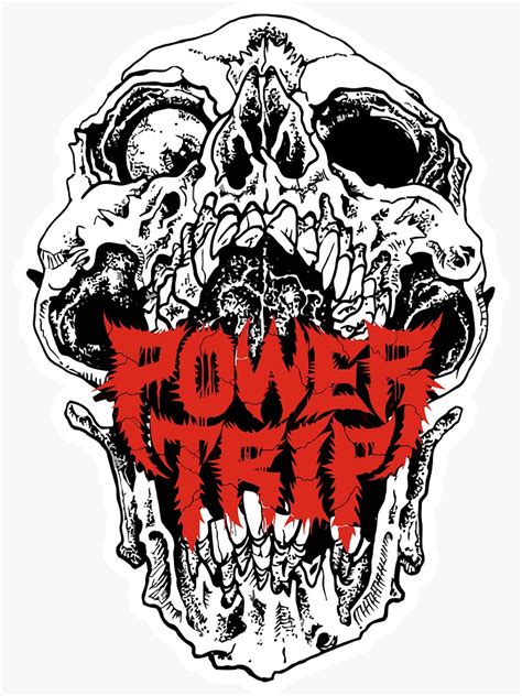 "Sticker Power Trip Band" Sticker for Sale by nilajingga1 | Redbubble