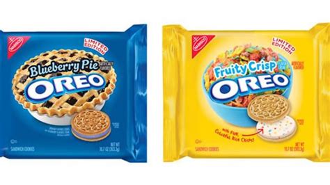 Oreo Unveils New Limited Edition Blueberry Pie and Fruity Crisp Flavors ...