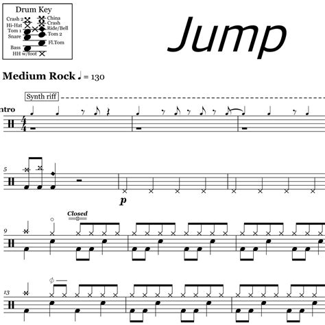 How To Play Jump - Van Halen Guitar Solo On Drums | OnlineDrummer.com