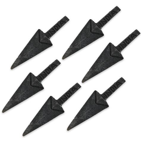 6 Pack of Arrowhead Spear Points | CHKadels.com | Survival & Camping Gear