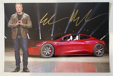 Elon Musk signed autographed 8x12 photo photograph TESLA CEO SpaceX