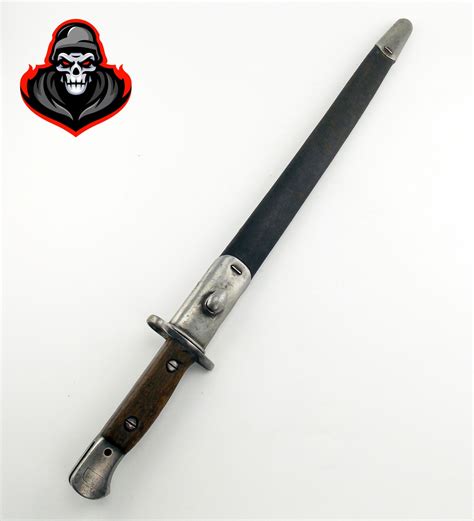 Original British Remington 1907 Bayonet with Scabbard - WW2 Helmets™