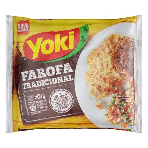 Farofa de Mandioca Pronta YOKI Pacote 500g | Clube Extra