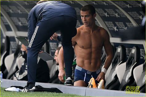 Cristiano Ronaldo Strips Down to His Underwear During Soccer Match ...