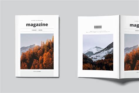 Clean & Modern Minimalist Magazine Layout (139994) | Magazines | Design ...