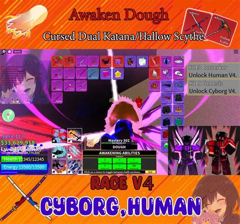 Race V4 | Cyborg v4 human v4 | GodHuman | Cursed Dual Katana | Hallow ...