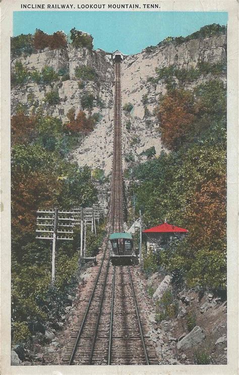 Vintage 1931 Postcard of the Incline Railway at Lookout | Etsy | Chattanooga tennessee ...