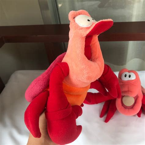 Toys & Games Disney The Little Mermaid Sebastian Crab Plush 7 and 8 set of 2 Toys Push & Pull ...