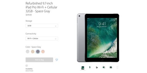 Refurbished 9.7-inch iPad Pro added to online store [Update: now ...