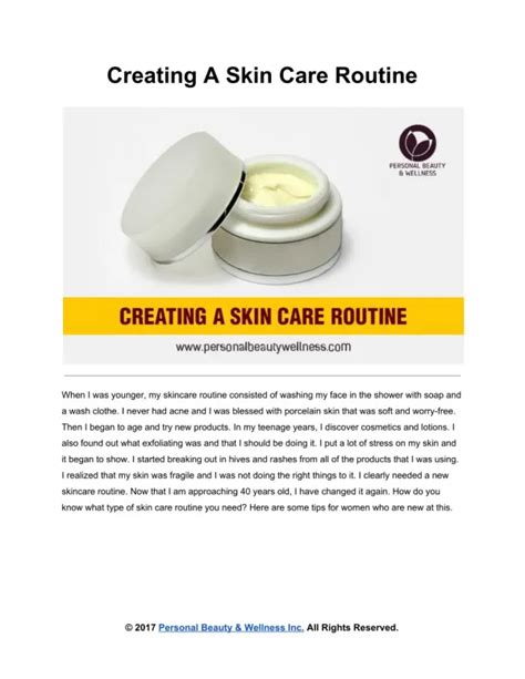 PPT - Skin Care Routine PowerPoint Presentation, free download - ID:11657887