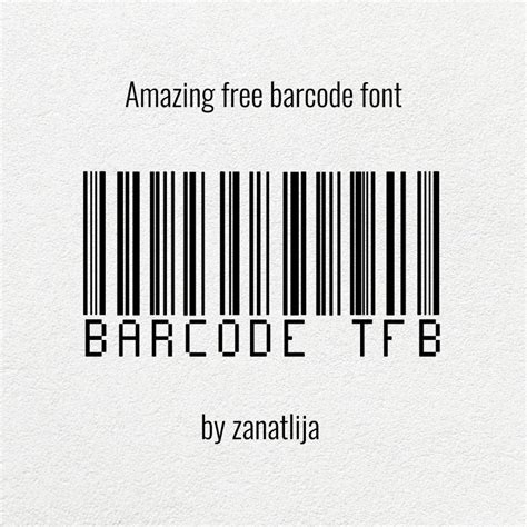 Amazing Free Barcode Font - Master Bundles