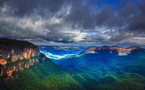 Blue Mountains Summer Landscape Australia Hd 1920x1200 Resolution ...