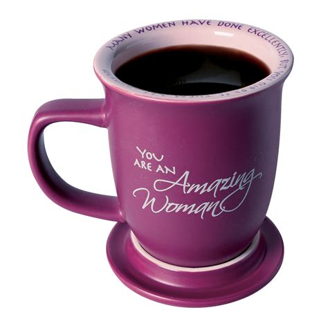 Amazing Woman Ceramic Mug &Coaster/Lid - 14 Ounce Coffee/Tea Cup - Dusky Purple 95177577417 | eBay