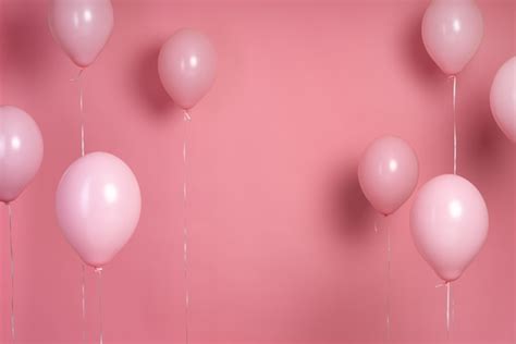 Free Photo | Arrangement of pink balloons with copy space