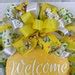 Yellow Daisy Wreath, Spring Daisy Wreath, Yellow Front Door Wreath ...