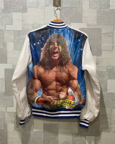 Vintage vintage jacket WWF ULTIMATE WARRIOR 80s | Grailed