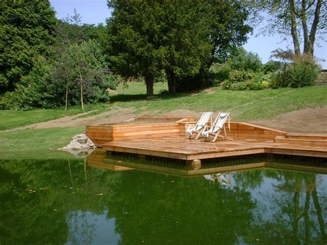 Deck for the pond? | Ponds backyard, Floating deck, Pond design