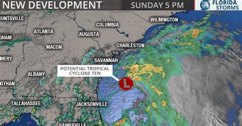 New Tropical Storm Forming Northeast of Jacksonville | Florida Storms