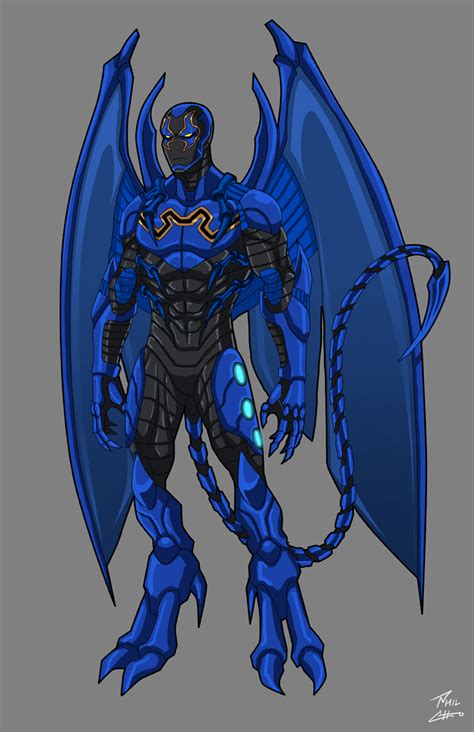 Blue Beetle Redesign commission by phil-cho on DeviantArt