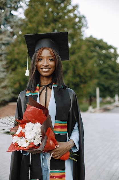 Free Photo | Young afro american female student dressed in black ...