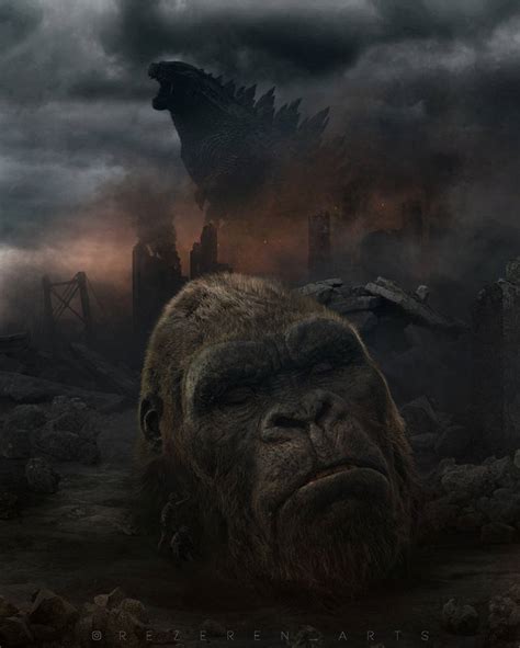 Godzilla Kills Kong (Godzilla VS Kong) by Rezeren on DeviantArt