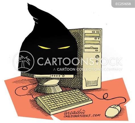 Digital Threats Cartoons and Comics - funny pictures from CartoonStock