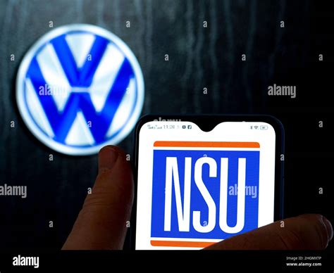 In this photo illustration, the NSU Motorenwerke AG, or NSU logo is seen displayed on a ...