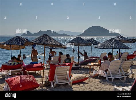 Turgutreis Beach Bodrum Turkey Stock Photo - Alamy