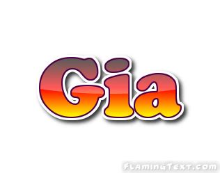 Gia Logo | Free Name Design Tool from Flaming Text