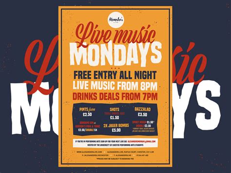 Live Music Mondays by Glen Cross on Dribbble