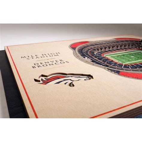 StadiumViews Denver Broncos 5-layer Stadiumviews 3D Wall Art Youthefan ...