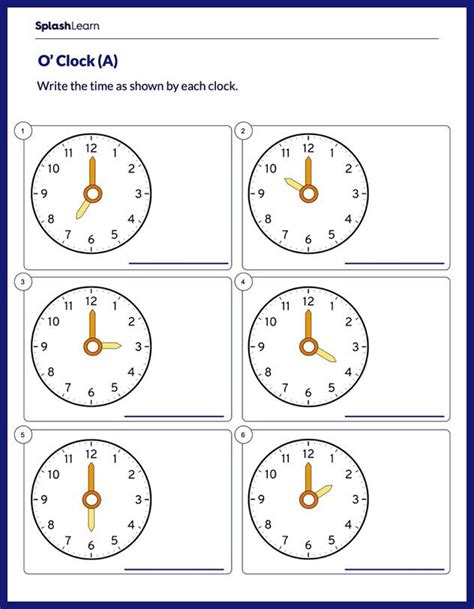 Telling The Time Worksheets Printable - Worksheets For Kindergarten