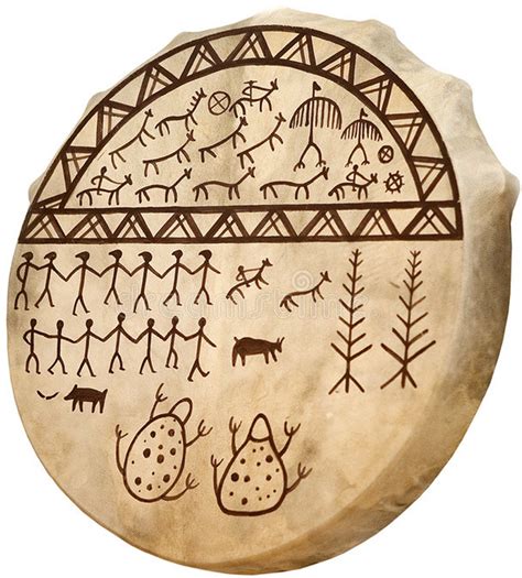 The painting of a drum as the symbol of the shaman | Download Scientific Diagram