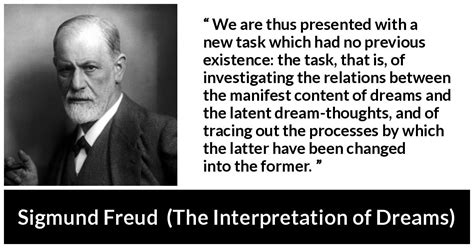 Sigmund Freud: “We are thus presented with a new task which...”