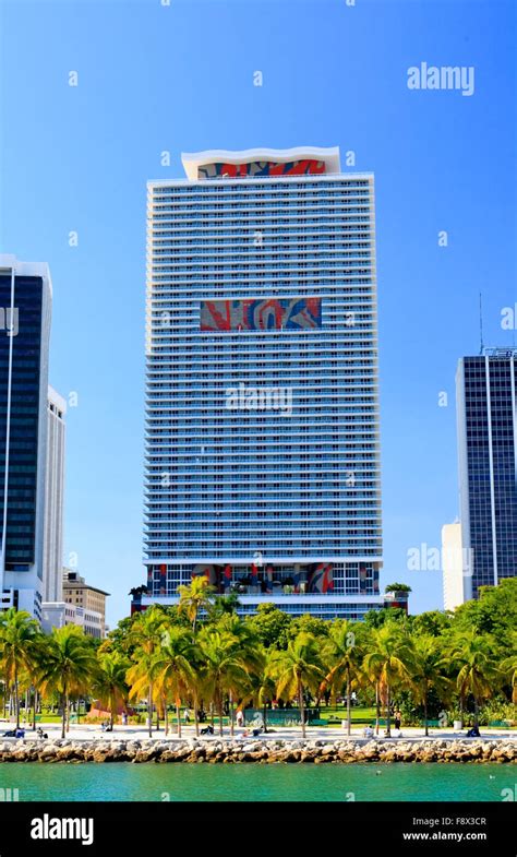 The high-rise buildings in downtown Miami Stock Photo - Alamy